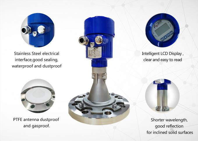 工業用高精度 26Ghz ラダースレベル測定計 4...20mA液体レベルセンサー 1